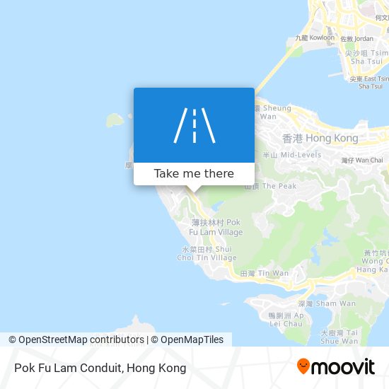 Pok Fu Lam Conduit map