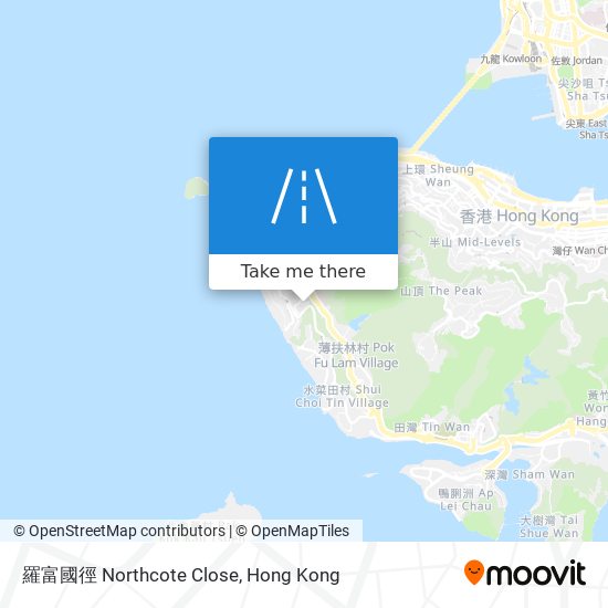 羅富國徑 Northcote Close map