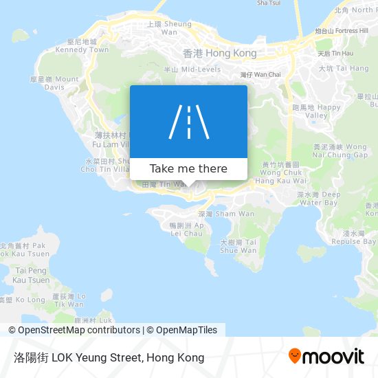 洛陽街 LOK Yeung Street map