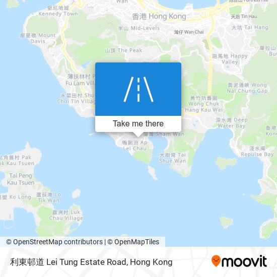 利東邨道 Lei Tung Estate Road map