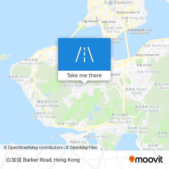 白加道 Barker Road地圖