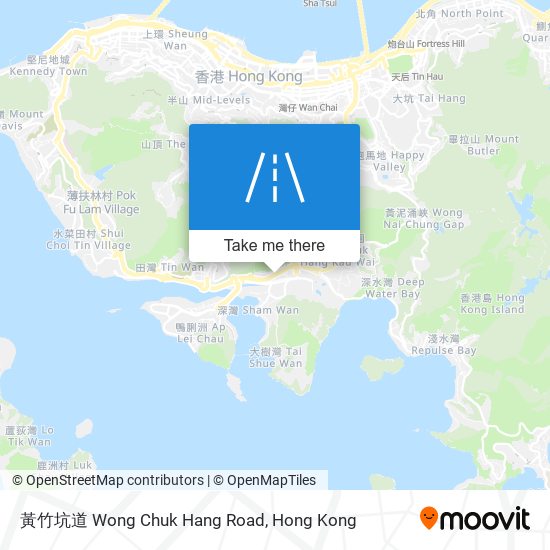 黃竹坑道 Wong Chuk Hang Road map