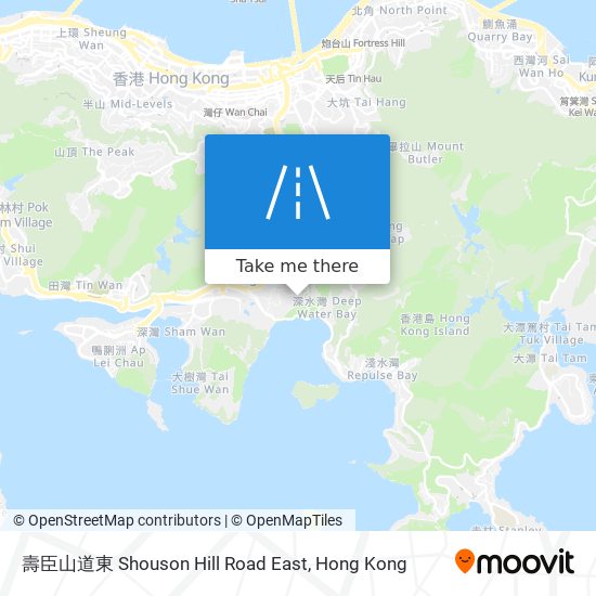 壽臣山道東 Shouson Hill Road East map