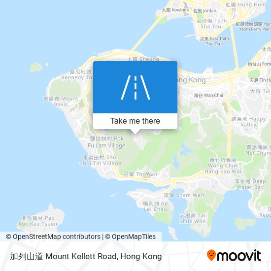 加列山道 Mount Kellett Road map