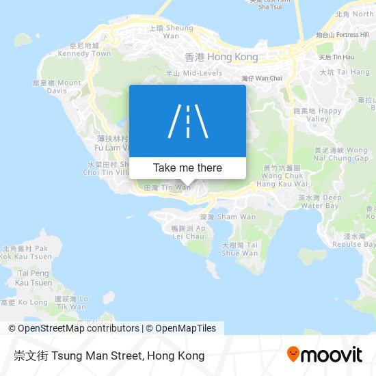崇文街 Tsung Man Street map