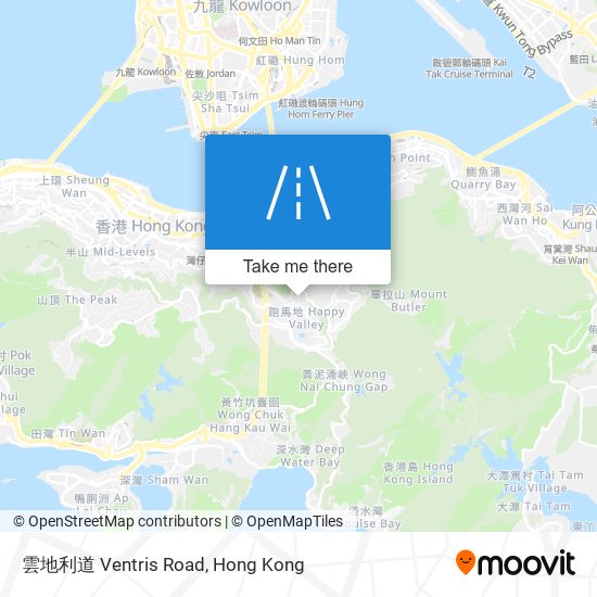 雲地利道 Ventris Road map