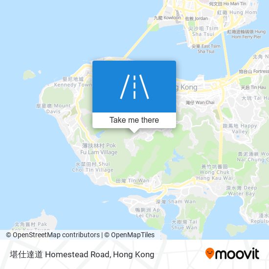 堪仕達道 Homestead Road map