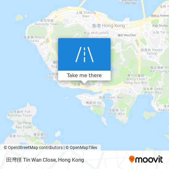 田灣徑 Tin Wan Close map