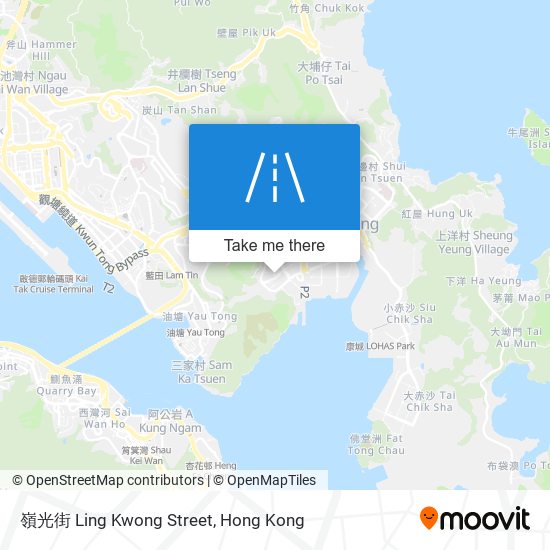 嶺光街 Ling Kwong Street map