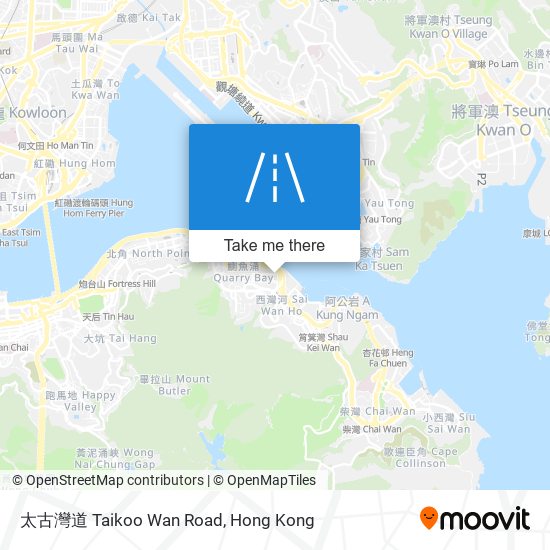 太古灣道 Taikoo Wan Road map