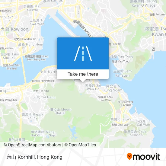 康山 Kornhill map