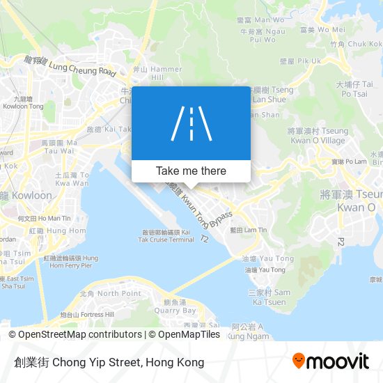創業街 Chong Yip Street map