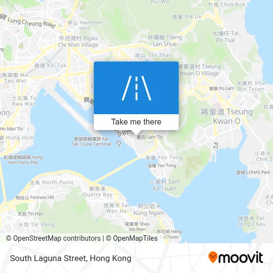 麗港南街 South Laguna Street map