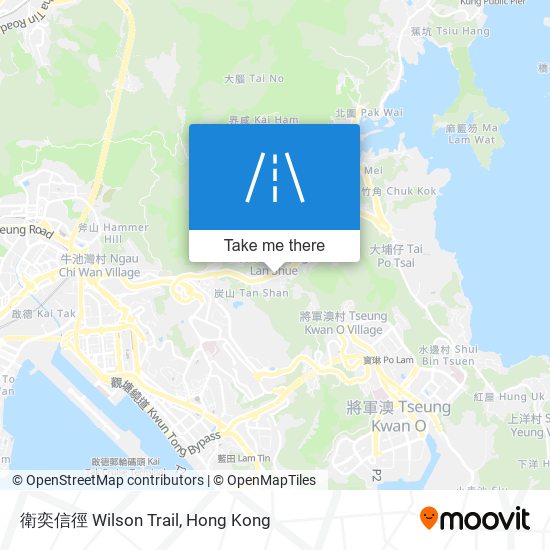 衛奕信徑 Wilson Trail map