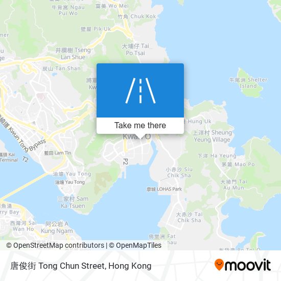 唐俊街 Tong Chun Street map