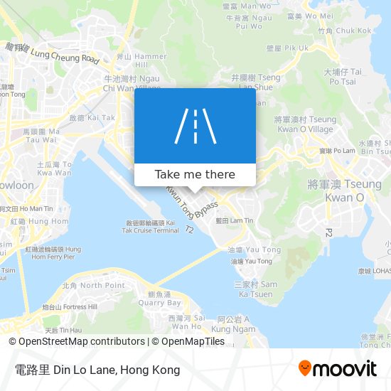 電路里 Din Lo Lane map