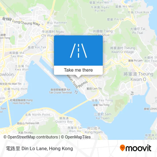 電路里 Din Lo Lane map