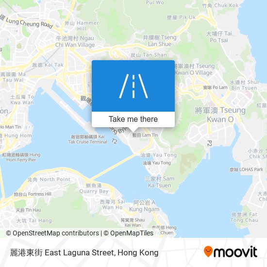 麗港東街 East Laguna Street map