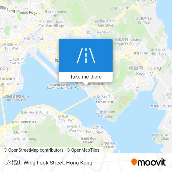 永福街 Wing Fook Street map