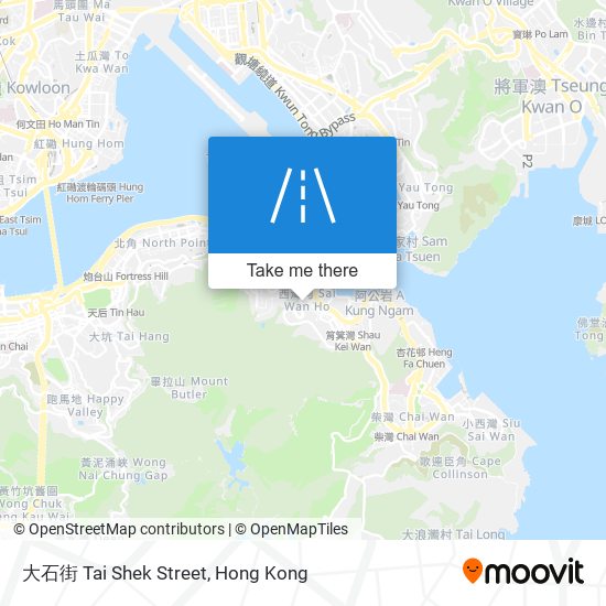 大石街 Tai Shek Street map