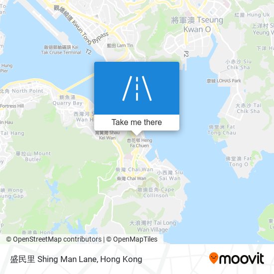 盛民里 Shing Man Lane map