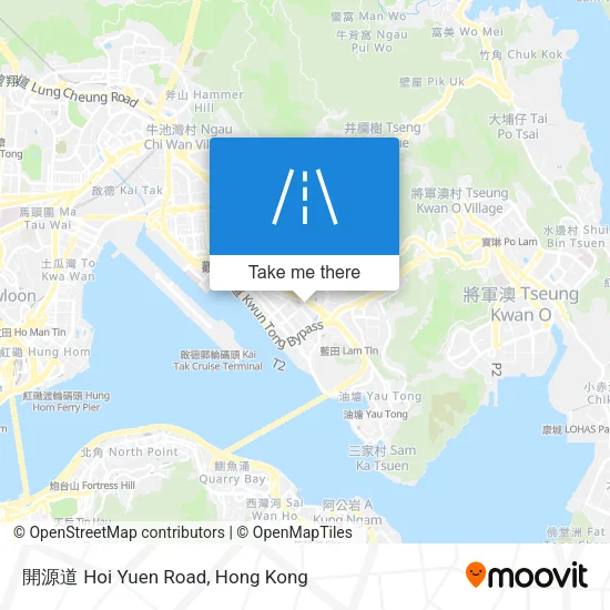 開源道 Hoi Yuen Road map