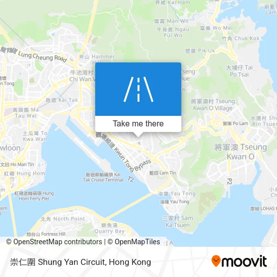 崇仁圍 Shung Yan Circuit map
