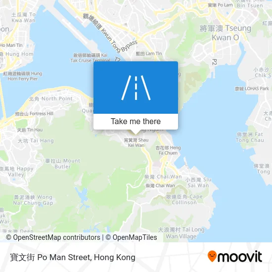 寶文街 Po Man Street map