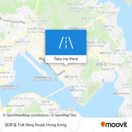 福寧道 Fuk Ning Road map