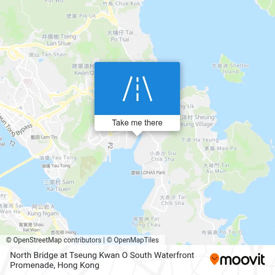 North Bridge at Tseung Kwan O South Waterfront Promenade map