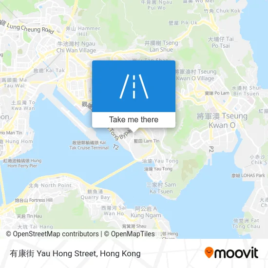 有康街 Yau Hong Street map