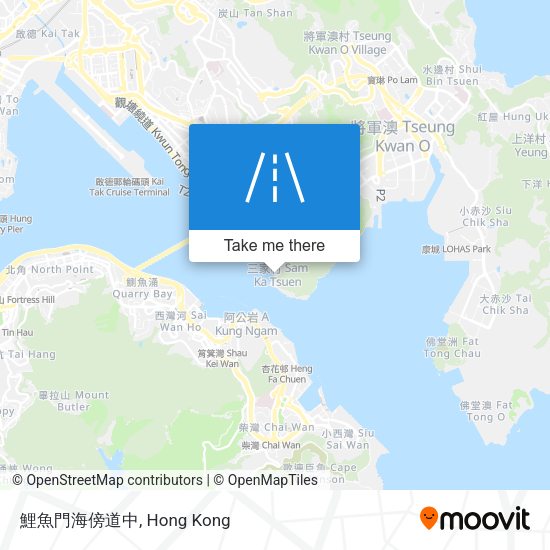 鯉魚門海傍道中地圖