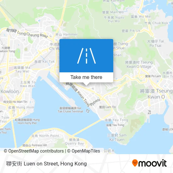 聯安街 Luen on Street map