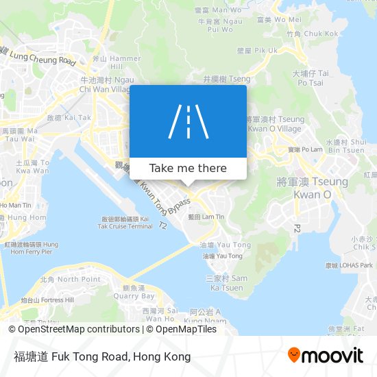 福塘道 Fuk Tong Road map