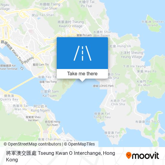 將軍澳交匯處 Tseung Kwan O Interchange map