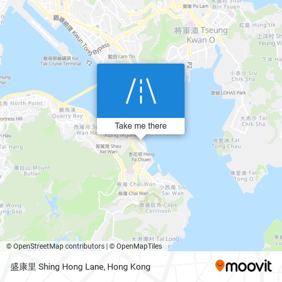 盛康里 Shing Hong Lane map
