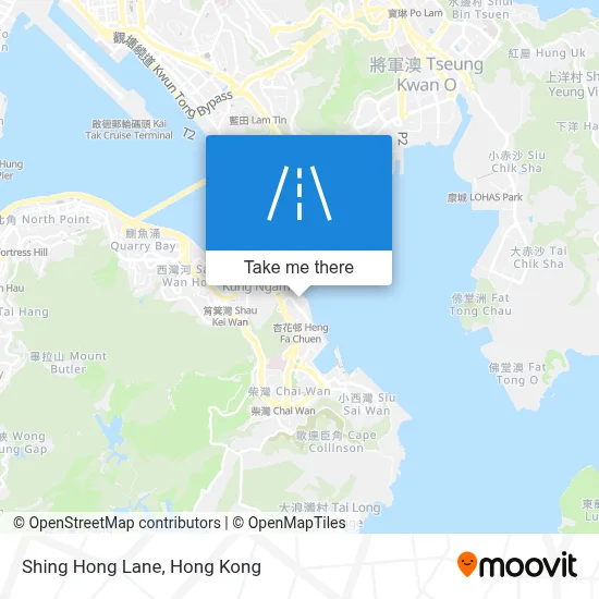 Shing Hong Lane map