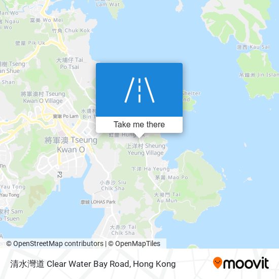 清水灣道 Clear Water Bay Road map