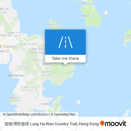 龍蝦灣郊遊徑 Lung Ha Wan Country Trail map