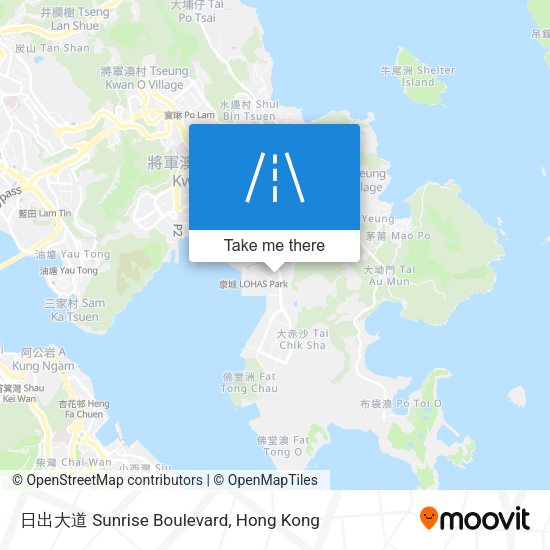 日出大道 Sunrise Boulevard map
