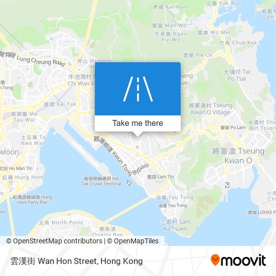 雲漢街 Wan Hon Street map