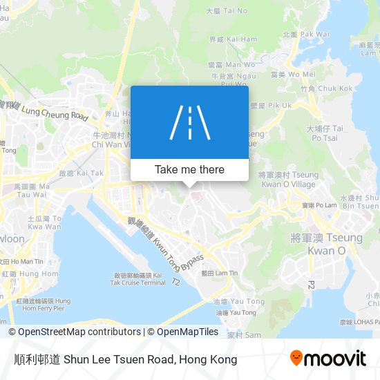順利邨道 Shun Lee Tsuen Road map