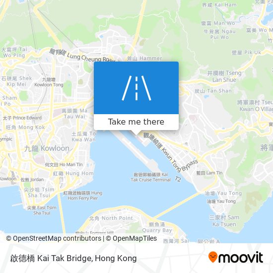 啟德橋 Kai Tak Bridge map