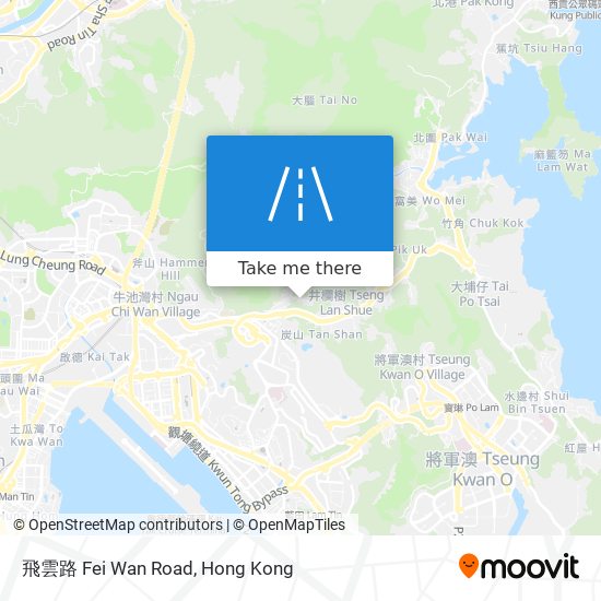 飛雲路 Fei Wan Road map