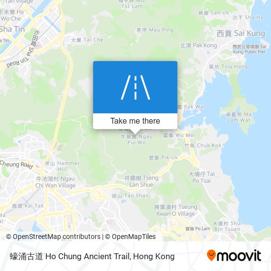 蠔涌古道 Ho Chung Ancient Trail map