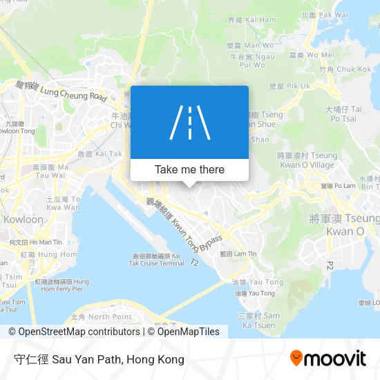 守仁徑 Sau Yan Path map