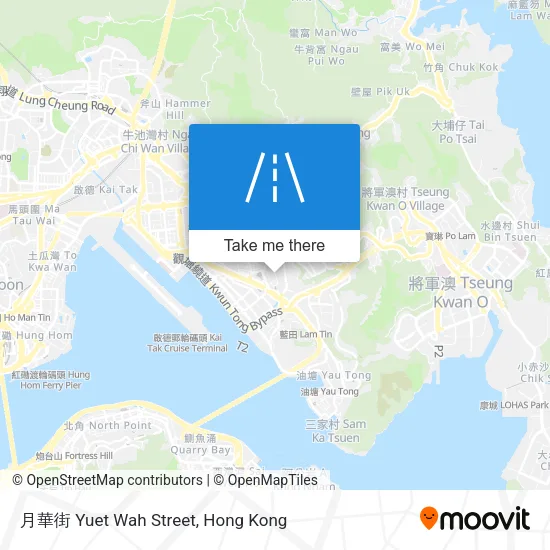 月華街 Yuet Wah Street map