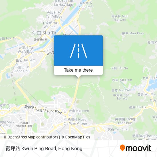 觀坪路 Kwun Ping Road map