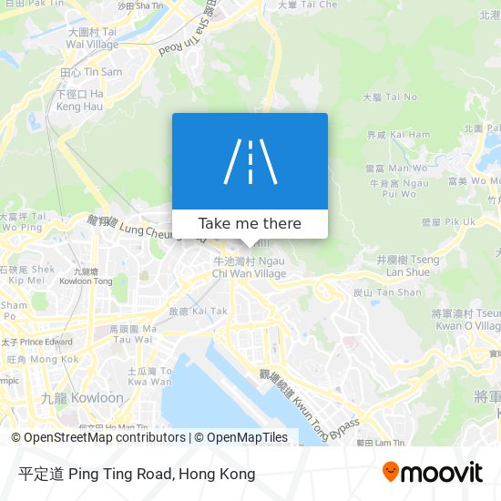 平定道 Ping Ting Road map