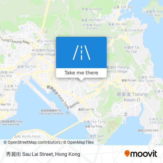 秀麗街 Sau Lai Street map